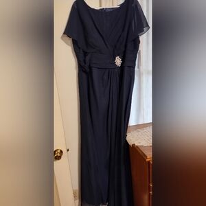 Elegant Navy Evening Gown